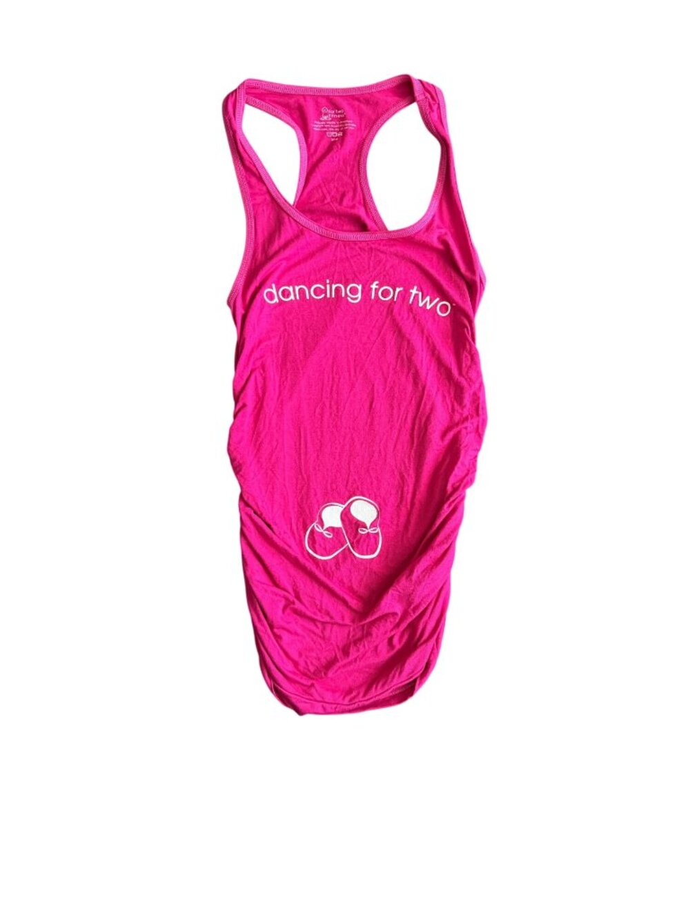 For Two Fitness Dancing For Two Maternity Tank Top Small Pink Racerback